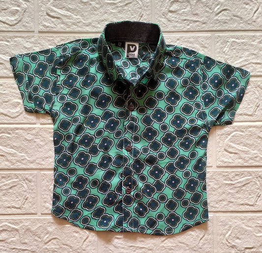 Green Patterned Shirt