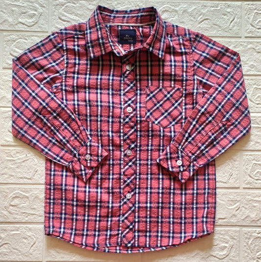 Multicolor Grid Shirt